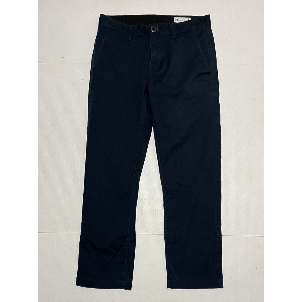 Volcom True To This Navy Dress Chino Pants Men’s Size 30 X 28.5 Slim Straight